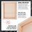 Stretched Canvas for Painting 16" x 20" Museum 2-3/8" Extra Deep Profile, 17oz Acrylic Gesso Triple Primed, Gallery-Style (2 Pack), 100% Cotton, Art Canvases for Painting, Epoxy Resin