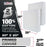 Stretched Canvas for Painting 20" x 20" Museum 2-3/8" Extra Deep Profile, 17oz Acrylic Gesso Triple Primed, Gallery-Style (2 Pack), 100% Cotton, Art Canvases for Painting, Epoxy Resin
