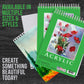9 x 12" Premium Heavy-Weight Acrylic Painting Paper Pad, 246lb (400gsm), 2 Pack, 12 Sheets, Spiral Bound, for Acrylic Paint