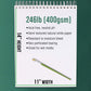 11 x 14" Premium Heavy-Weight Acrylic Painting Paper Pad, 246lb (400gsm), 2 Pack, 12 Sheets, Spiral Bound, for Acrylic Paint