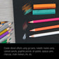 9 x 12" Premium Heavy-Weight Black Paper Sketchbook, 64lb (140gsm), 2 Pack, 30 Sheets, Spiral Bound, Black Paper Notebook for Colored Pencil, Markers, Oil Pastels, Chalk, Charcoal