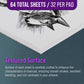 9" x 12" Premium Heavy-Weight Charcoal Sketchbook (2 Pack, 64 Sheets Total) - 90lb (160gsm) Sketch Book Pad for Charcoal, Pencil & Pastel Drawing