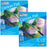 16" x 20" 10-Sheet 8-Ounce Triple Primed Acid-Free Canvas Paper Pad (Pack of 2 Pads), Canvas Paper for Acrylic Painting