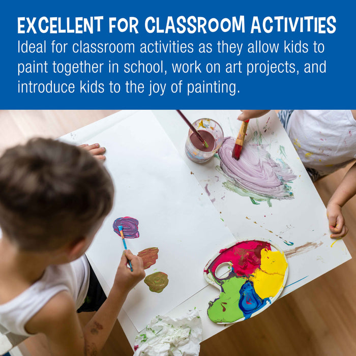 11” x 17" Large Finger Painting Pad (2 Pack, 25 Sheets Each) - 60lb (100gsm) Acid-Free Coated Sheets, Finger Paint Paper for Painting, Drawing, Crafts, Artwork - Kids, Toddlers