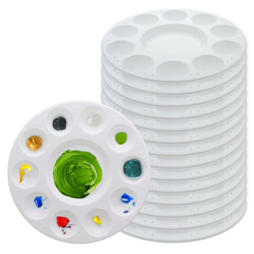 Plastic White Paint Mixing Palette Tray for Kids Art & Painting 6