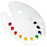 U.S. Art Supply 11.8" x 15.8" Clear Oval-Shaped Acrylic Painting Palette - Plastic Artist Paint Mixing Tray