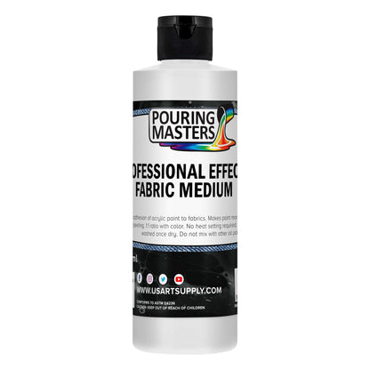 Professional Effects Fabric Medium 8oz, Extender, Improves Paint Adhesion to Textiles - Fabric Medium for Acrylic Paint on Textile Increases Flexibility and Transparency