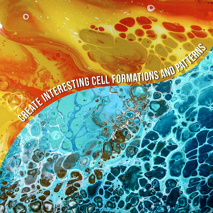 2-Ounce Silicone Pouring Oil - 100% Silicone Oil Pouring Medium for Acrylic Paint, Clear, Odorless Cell Creation Medium