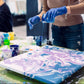 Professional Gloss Pouring Medium 32oz (Quart) - Improves Paint Flow & Cell Effects Creator, Viscosity Adjuster for Art Acrylic Painting