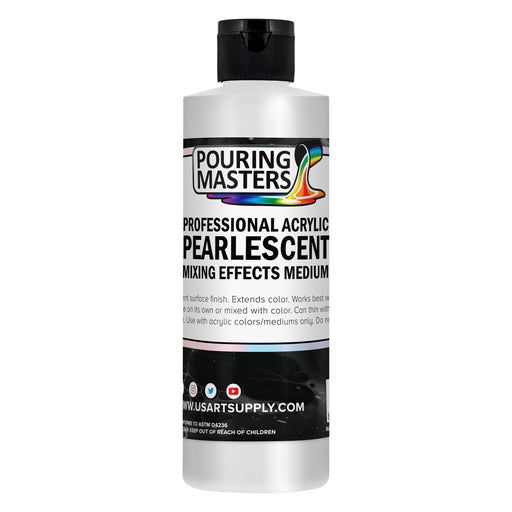 Pouring Masters Professional Acrylic Pearlescent Mixing Effects Medium - 8-Ounce