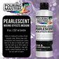 8 Oz Acrylic Pearlescent Effects Medium - Creates Pearl Iridescent Metallic Shimmer for Fluid Art & Acrylic Painting