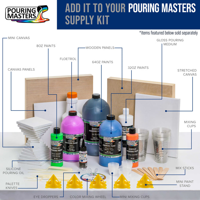 Pouring Masters Professional Acrylic Pearlescent Mixing Effects Medium - 16-Ounce