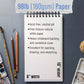 6 x 10" Mixed Media Sketchbook, 2 Pack (60 Sheets), 98 lb (160 gsm) - Spiral-Bound Pad with Perforated Acid-Free Paper - Artist Sketch Book For Drawing, Painting, Watercolor