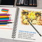 9 x 12" Mixed Media Sketchbook, 2 Pack (60 Sheets), 98 lb (160 gsm) - Spiral-Bound Pad with Perforated Acid-Free Paper - Artist Sketch Book For Drawing, Painting, Watercolor