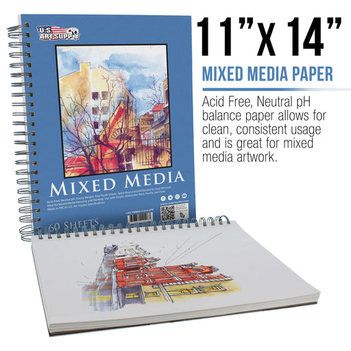 4 Pc Sketchbooks Sketch Pad Side Spiral Bound 8.5 X11 Artists Drawing Art  Paper, 1 - Baker's