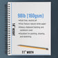 11 x 14" Mixed Media Sketchbook, 2 Pack (60 Sheets), 98 lb (160 gsm) - Spiral-Bound Pad with Perforated Acid-Free Paper - Artist Sketch Book For Drawing, Painting, Watercolor