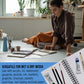5.5 x 8.5" Mixed Media Sketchbook, 2 Pack (60 Sheets), 98 lb (160 gsm) - Spiral-Bound Pad with Perforated Acid-Free Paper - Artist Sketch Book For Drawing, Painting, Watercolor