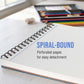 8.5 x 11" Mixed Media Sketchbook, 2 Pack (60 Sheets), 98 lb (160 gsm) - Spiral-Bound Pad with Perforated Acid-Free Paper - Artist Sketch Book For Drawing, Painting, Watercolor