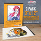 9 x 12" Premium Manga Marker Paper Pad (2 Pack, 48 Sheets Total) - 60lb (100gsm) Drawing Sketchbook for Alcohol & Acrylic Paint Markers