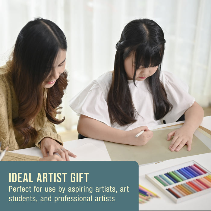 6 x 10" Pastel Paper Pad: 2 Pack (32 Sheet Total), 80lb (180gsm), 4 Neutral Toned Colors, Textured Hard or Soft Oil Pastel Paper, Drawing Sketchbook Pad, Mixed Media