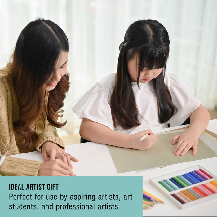 9" x 12" Pastel Paper Pad: 2 Pack (32 Sheet Total), 80lb (180gsm), 4 Neutral Toned Colors, Textured Hard or Soft Oil Pastel Paper, Drawing Sketchbook Pad, Mixed Media