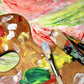 Wood Painting Palette Set with 6-Piece Acrylic Paint Tubes and 3 Brushes - Artist Palette for Painting