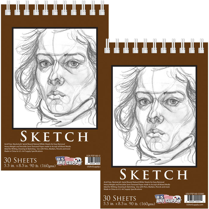 20-Piece Professional High-Quality Artist Sketch Set in Hard Storage Case, Sketch & Charcoal Pencils, Pastel, Stumps, Eraser Sharpeners, 2 Sketch Pads