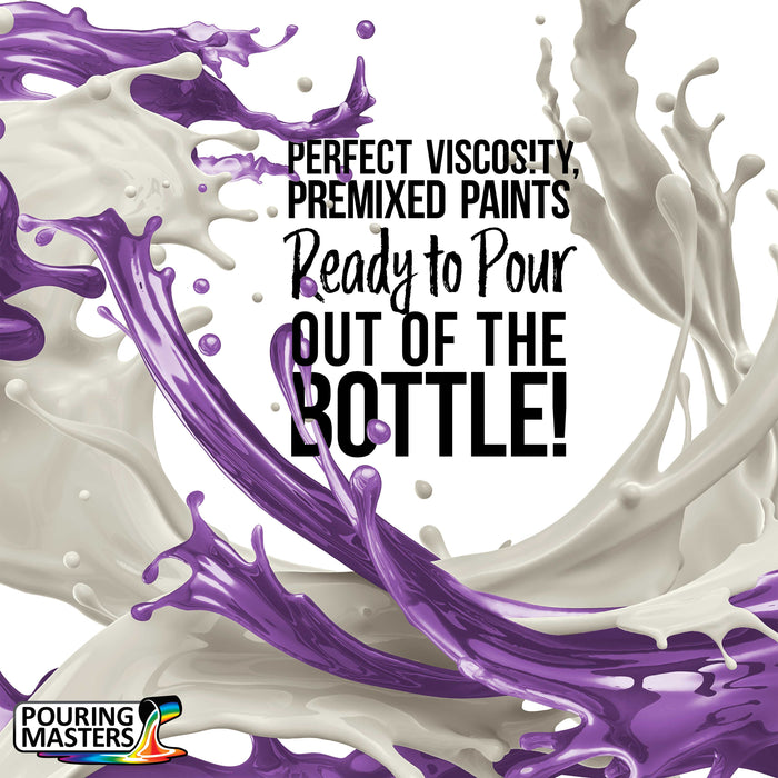 Pouring Masters Grape Jelly Ready to Pour Acrylic Pouring Paint - Premium 64-Ounce Pre-Mixed Fluid Acrylic Paint - Fluid Art Supplies for Canvas, Wood, Paper, Tile & Rocks