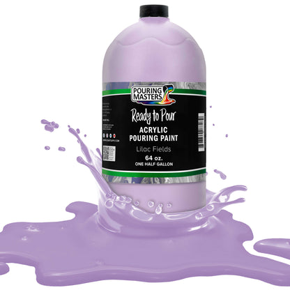 Pouring Masters Lilac Fields Ready to Pour Acrylic Pouring Paint - Premium 64-Ounce Pre-Mixed Fluid Acrylic Paint - Fluid Art Supplies for Canvas, Wood, Paper, Tile & Rocks