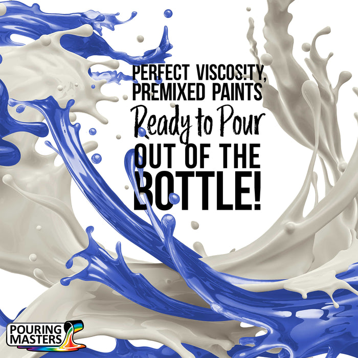 Bluebonnet Acrylic Ready to Pour Pouring Paint Premium 32-Ounce Pre-Mixed Water-Based - for Canvas, Wood, Paper, Crafts, Tile, Rocks and More