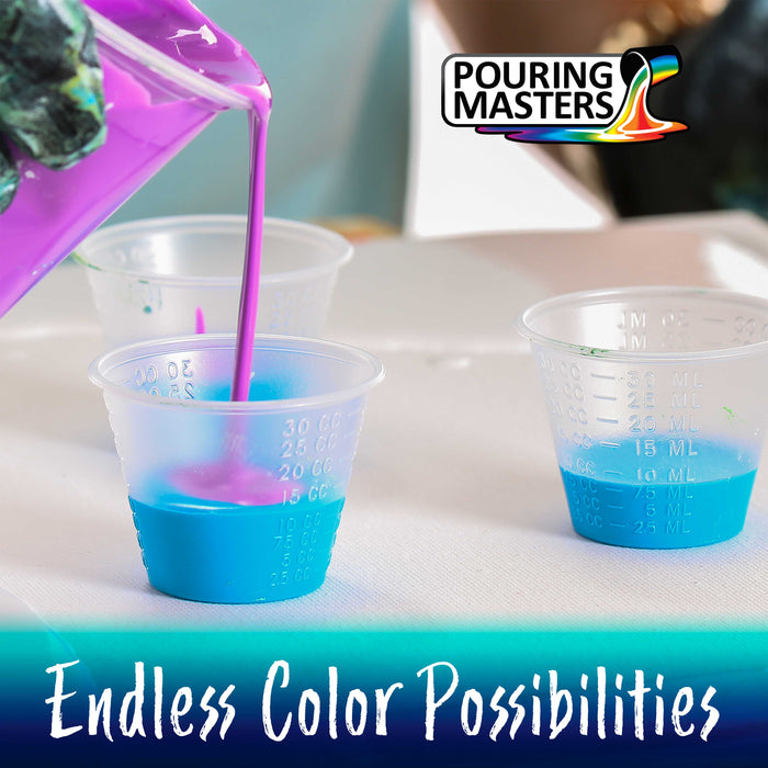 Pouring Masters Tropical Turquoise Ready to Pour Acrylic Pouring Paint - Premium 32-Ounce Pre-Mixed Fluid Acrylic Paint - Fluid Art Supplies for Canvas, Wood, Paper, Tile & Rocks