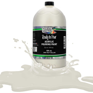 Pouring Masters Bone White Ready to Pour Acrylic Pouring Paint - Premium 64-Ounce Pre-Mixed Fluid Acrylic Paint - Fluid Art Supplies for Canvas, Wood, Paper, Tile & Rocks