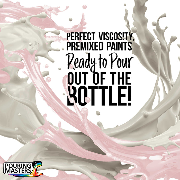 Cotton Candy Pink Acrylic Ready to Pour Pouring Paint Premium 32-Ounce Pre-Mixed Water-Based - for Canvas, Wood, Paper, Crafts, Tile, Rocks and More