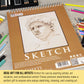 11 x 14" Top Spiral Bound Sketch Book, 2 Pack, 100 Sheets Each, 60lb (100gsm), Acid-Free, Artist Sketchbook, Drawing Pad for Adults & Students