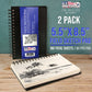 5.5" x 8.5" Premium Hardbound Sketch Book, 2 Pack, 80 Sheets Each, 70 lb (110gsm) - Hardcover Spiral Bound Artist Field, Small Sketch Pad, Acid-Free Drawing Pad - Adults, Students