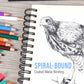 5.5" x 8.5" Premium Hardbound Sketch Book, 2 Pack, 80 Sheets Each, 70 lb (110gsm) - Hardcover Spiral Bound Artist Field, Small Sketch Pad, Acid-Free Drawing Pad - Adults, Students