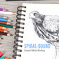 8.5" x 11" Premium Hardbound Sketch Book, 2 Pack, 80 Sheets Each, 70 lb (110gsm) - Hardcover Spiral Bound Artist Field, Small Sketch Pad, Acid-Free Drawing Pad - Adults, Students