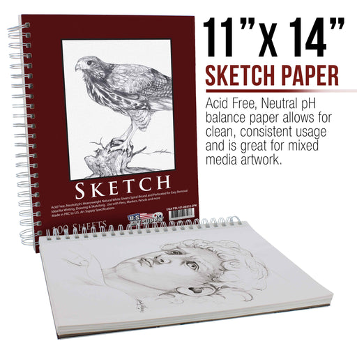 1pc 60 Sheets Spiral Bound Sketchbook With Flip Top, A4/8k Blank Drawing  Pad For Art Students