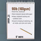 9"x12" Premium Heavy-Weight Paper Spiral Bound Sketch Book: 90 Pound (160gsm), 30-Sheet Drawing Pad (2 Pack)