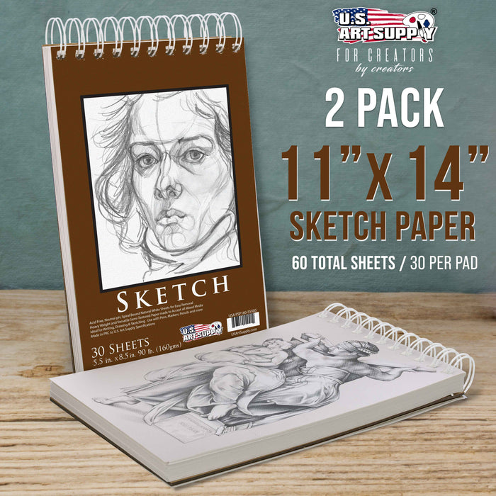 Mixed Media Sketch Pad,5.5 x 8.5 Spiral Bound (98lb/160gsm), 90 Sheets, Pack of 3, Durable Acid Free Sketchbook Hardcover Sketchbook, for Wet and Dry Media, Drawing, Painting (3 Pack- 5.5X8.5 Mixed Media Sketch Pad,5.5 x 8.5 Spiral Bound (98lb/160gsm), 90 Sheets, Pack of 3, Durable Acid Free Sketchbook Hardcover Sketchbook, for Wet and Dry Media, Drawing, Painting (3 Pack- 5.5X8.5