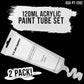 Titanium White Acrylic Paint - 2 Extra-Large 120ml Tubes - High Opacity, Strong Tinting Strength, Acrylic Paints for Canvas Painting, Wood & Media