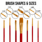 6-Person Wine Sip and Kids Art Painting Party Kit - 6 Easels, 12 Color Acrylic Paint Set, 12 Canvas Panels, Brush Sets Palettes Aprons
