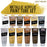 U.S. Art Supply 12-Color Metallic Acrylic Paint Set - 75ml Tubes - Acrylic Paint for Canvas Painting, Wood Crafts & Rock Painting