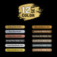 12-Color Metallic Acrylic Paint Set - 75ml Tubes - Acrylic Paint for Canvas Painting, Wood Crafts & Rock Painting