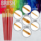 Professional 24 Color Outdoor Acrylic Paint Set, 2oz Bottles, with 7 Brush Kit - Vivid Colors for Painting Canvas, Rocks, Wood Crafts, Toys