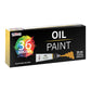 Professional Oil Paint Set - 36 Vibrant Colors in 18ml Tubes for Canvas, Wood & Art Surfaces - Oil Based Paint for Artists, Adults & Students