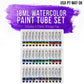 36-Color Water Colors Paint Set, 12ml Professional Watercolor Tubes, Vibrant Pigments - Water Colors Paint Adult Set for Artists