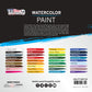 36-Color Water Colors Paint Set, 12ml Professional Watercolor Tubes, Vibrant Pigments - Water Colors Paint Adult Set for Artists