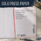 11 x 17" Watercolor Book (2 Pack, 76 Sheets Each) - 110lb (230 GSM) Linen-Bound Hardcover Artist Paper Pads - Acid-Free Cold-Pressed Watercolor Paper Pad Mixed Media