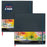 12 x 12" Watercolor Book (2 Pack, 76 Sheets Each) - 110lb (230 GSM) Linen-Bound Hardcover Artist Paper Pads - Acid-Free Cold-Pressed Watercolor Paper Pad Mixed Media